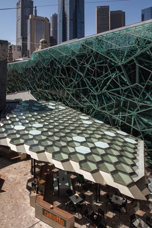 From a birds-eye perspective, the uniformity of the hexagons is evident.
